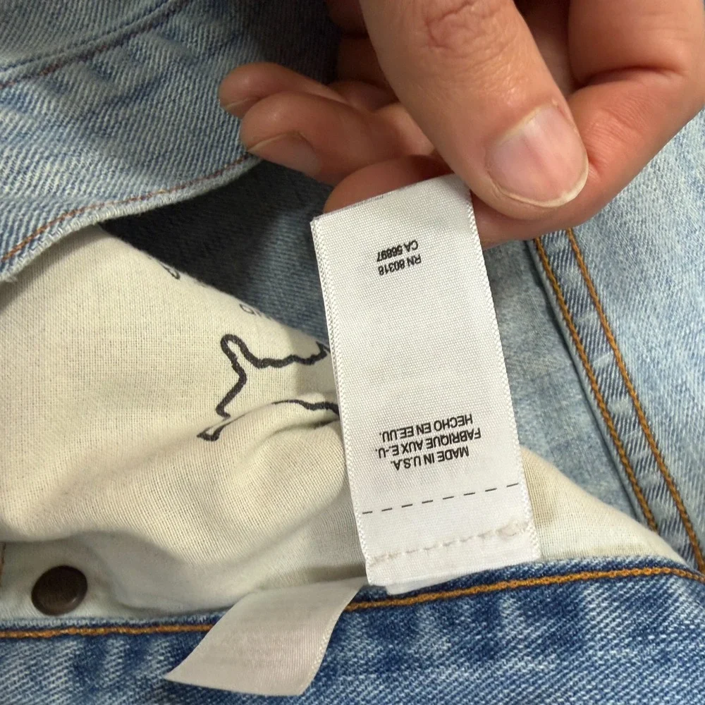 Lucky Brand 121 Heritage Slim Jeans 33x32 JEans Light Stone Wash Faded USA